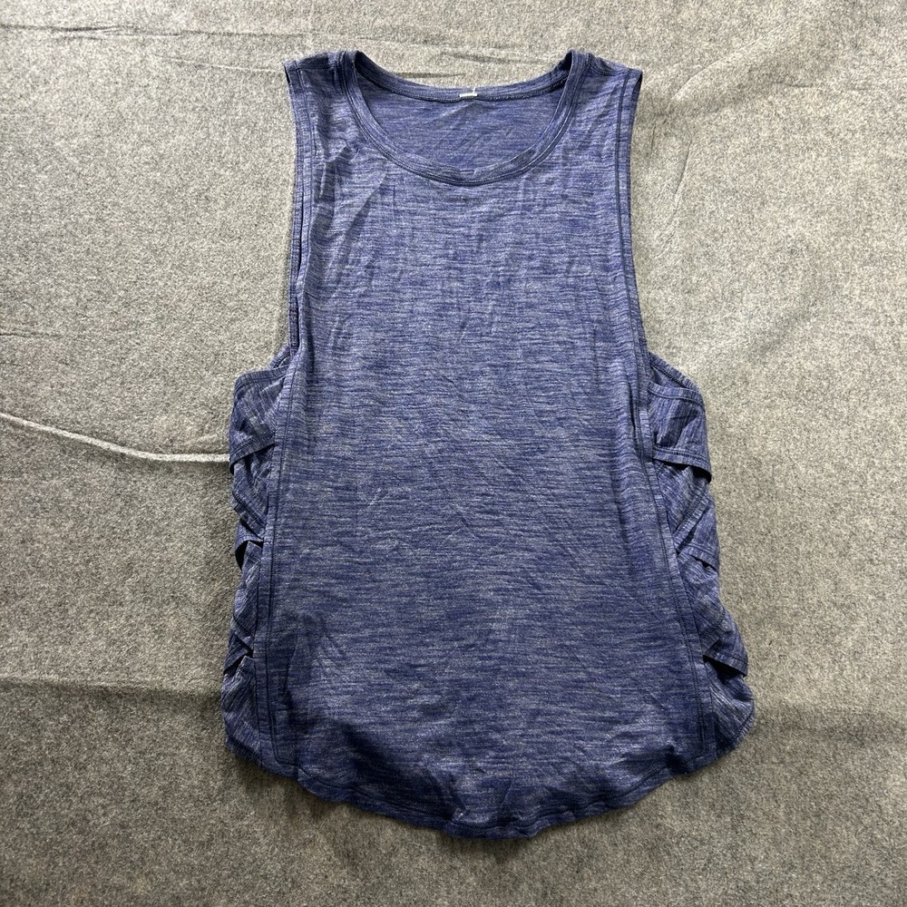 Lululemon Tank Top Women's 4 Var-City Lattice Muscle Heather Purple Athletic